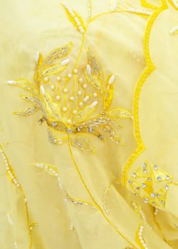 10z Midnight Blossom Embroidery Veil