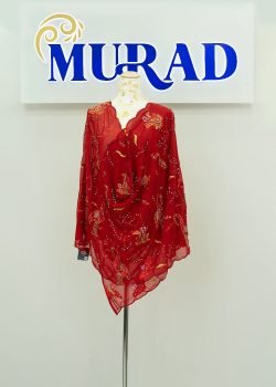 8 Crane Embroidery Veil