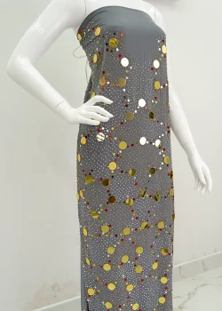 Golden Halo Handwork Chiffon