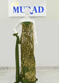 Floral Glimmer Handwork Chiffon, fabric in Dubai, wholesale fabric in Dubai