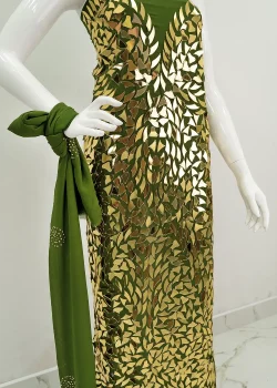 Floral Glimmer Handwork Chiffon, fabric in Dubai, wholesale fabric in Dubai