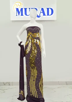 Golden Wave Handwork Chiffon