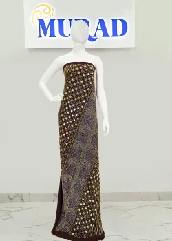 Geometric Mirror Handwork Chiffon