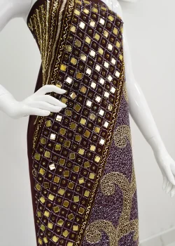 Geometric Mirror Handwork Chiffon