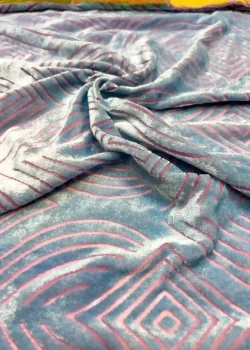 CHF-VLT-SLK-003, Cloud Pink Chiffon Velvet. chiffon velvet fabric in Dubai, wholesale chiffon velvet silk fabric in Dubai