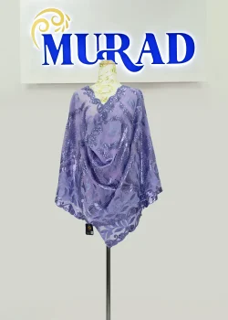 Light Purple Woodland Wonder Embroidered Veil