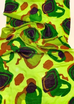 CHF-VLT-SLK-007, chiffon velvet silk fabric in Dubai, Geometric Echoes Chiffon Velvet,